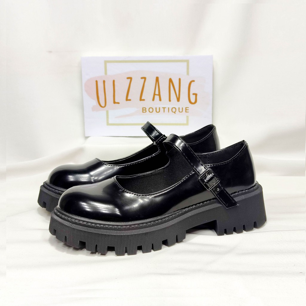 Giày Lolita đế cao giày Mary Jane Ulzzang đế cao quai ngang 5cm sang chảnh (MJ-06)