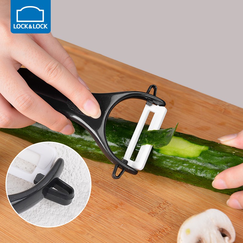 Bộ Dao Inox Có Nắp Đậy + Dao Bào Sứ Lock&lock Cookplus CKK502