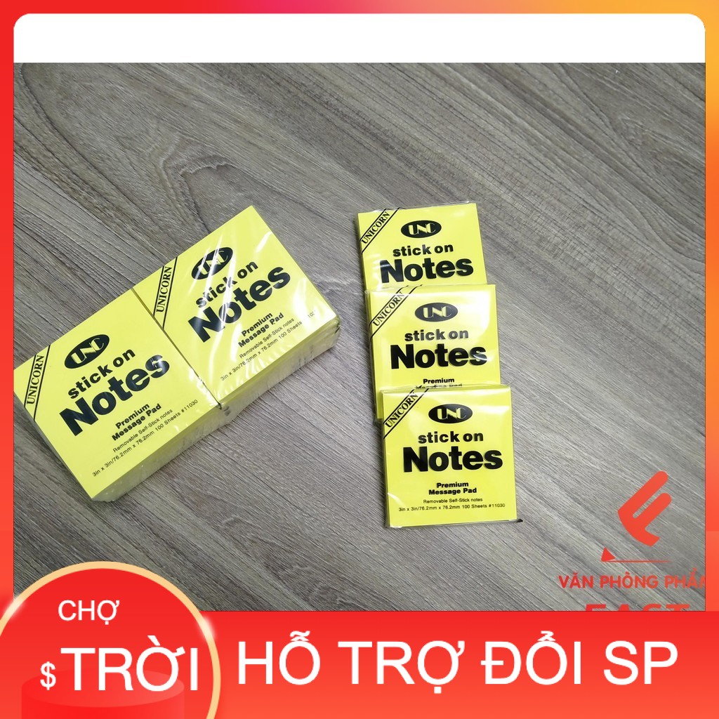 Giấy Note Ghi Chú UNC Nhiều Kích Thước - 100 tờ