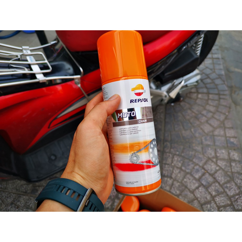 Bình Xịt Bảo Dưỡng Sên Repsol Moto Chain 400ml