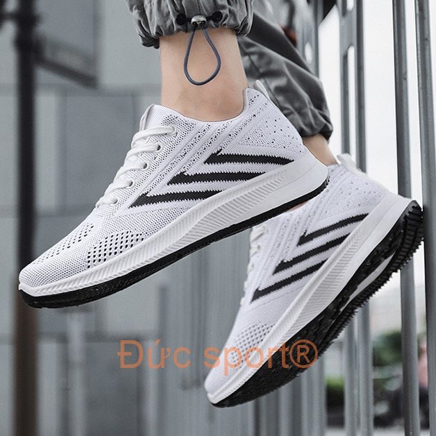 Giày Thể Thao Nam Tập Gym Chạy Bộ Thể Dục Đức Sport giày sneaker nam hàn quốc cổ thấp 2 màu đen trắng G685 | WebRaoVat - webraovat.net.vn