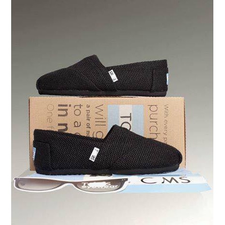 Giày Toms Cói Đen HOT