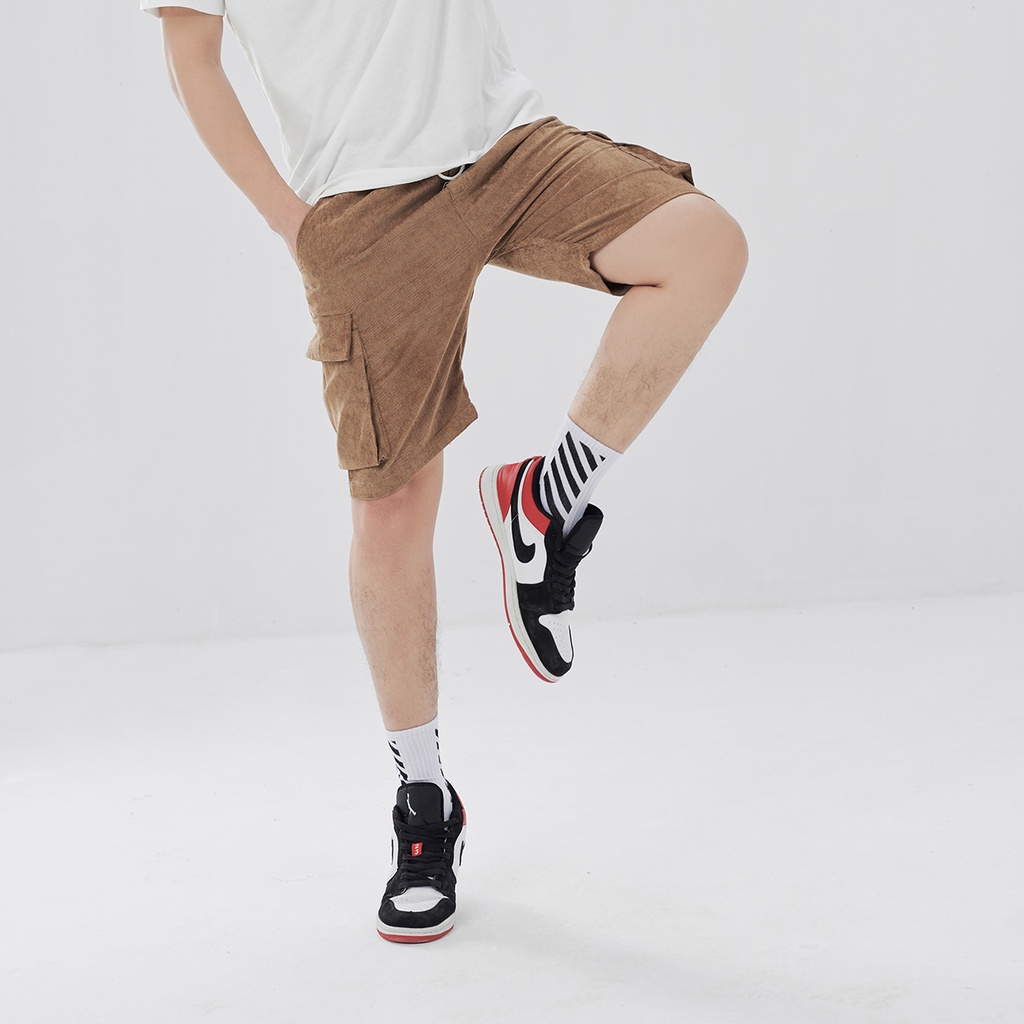 Quần Short Đùi Túi Hộp Nhung Tăm Nam Nữ ROUGH Trẻ Trung, Cá Tính