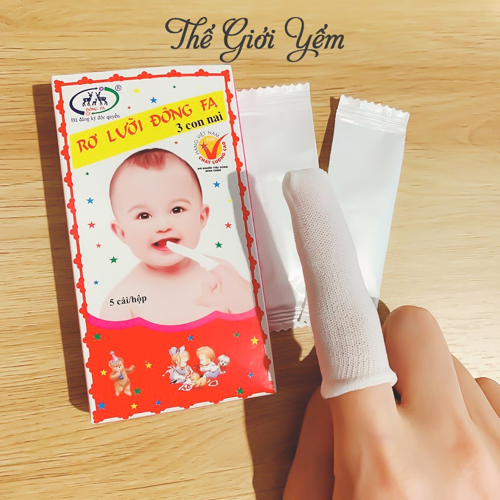 Rơ lưỡi Đông Fa làm sạch lưỡi cho bé hiệu 3 con nai