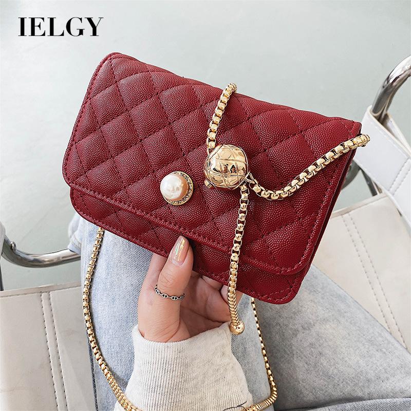 Túi đeo chéo IELGY kiểu dáng đơn giản dễ phối đồ cho nữ