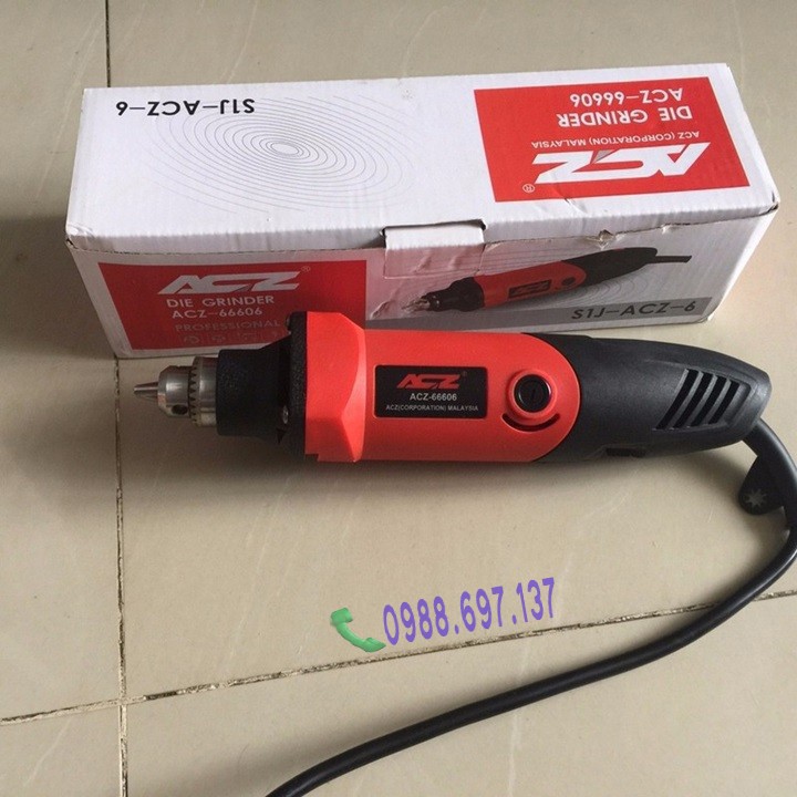 [DALE SỐC] Máy khoan mài đa năng ACZ - 66606 400W - máy khoan thân thẳng 6li - BMK.AZC.66606