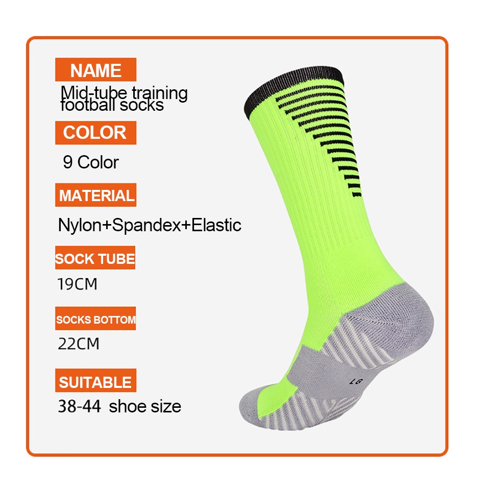 One Đôi Vớ Đá Bóng Dày Cổ Vừa Chống Trượt Thoáng Khí Cho Người Lớn