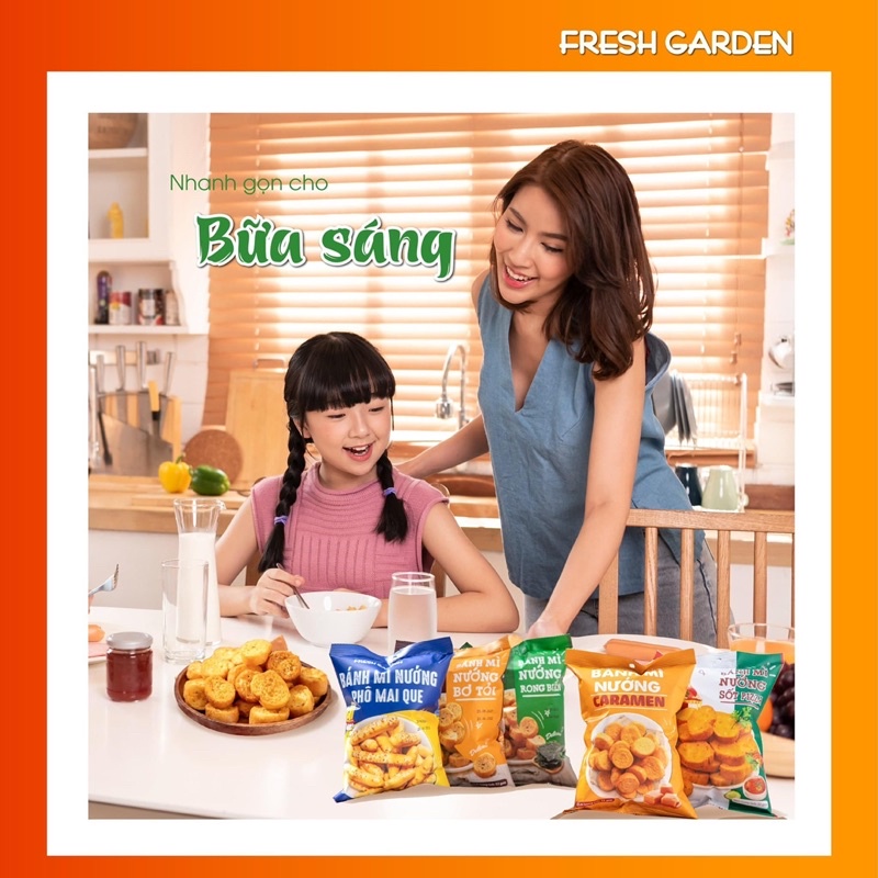 Bánh mì nướng Fresh Garden gói 52g
