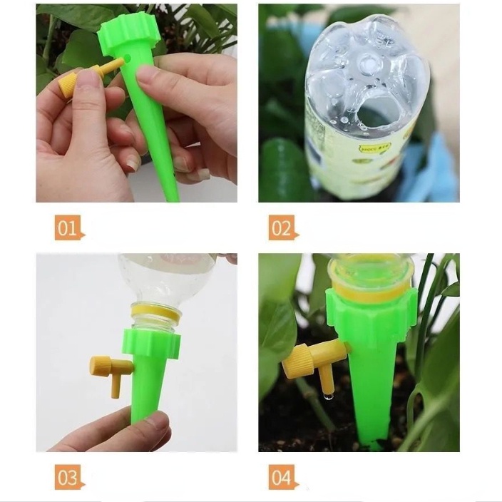 Vòi Tưới Cây Tự Động Có Van Tiện Lợi Dành Cho Vườn Nhà