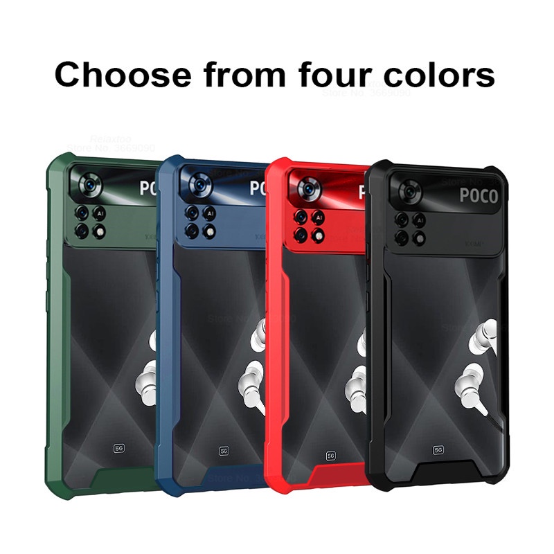 Ốp Điện Thoại TPU Acrylic Chống Sốc Cho Xiaomi Poco X4 M4 Pro NFC M4Pro X4Pro X4NFC M4 4G 5G