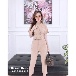 [MỚI] JUM SET BỘ CỔ VEST