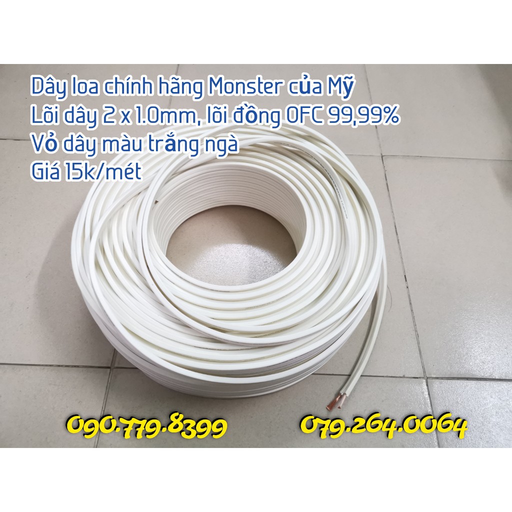 Dây loa chính hãng Monster XP NW của Mỹ, lõi 2 x 1.0mm