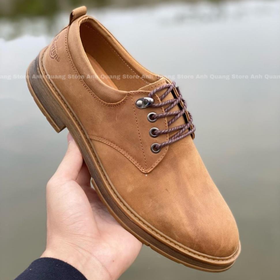 SẴN Giày da nam cao cấp chất liệu da bò nubuck cực phẩm phong cách bụi bặm nam tính Dr024