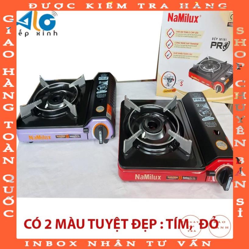 Bếp ga mini Namilux 2S CHỐNG CHÁY NỔ PL-2021PF - bếp gas mini PL2021PF - Giao màu ngãu nhiên - Alo Bếp Xinh othubinh