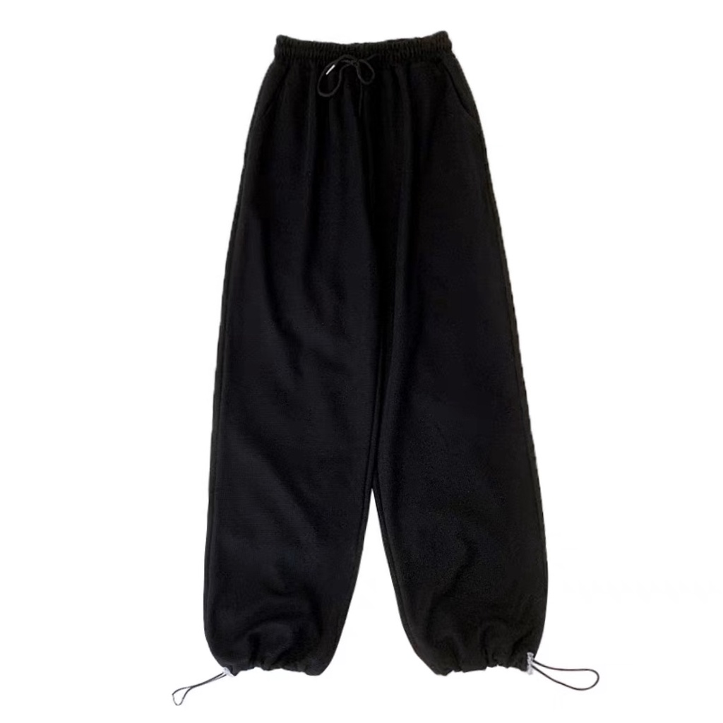 Quần Ống Rộng Nam Nữ Unisex - Quần Jogger Dây Rút Ở Gấu