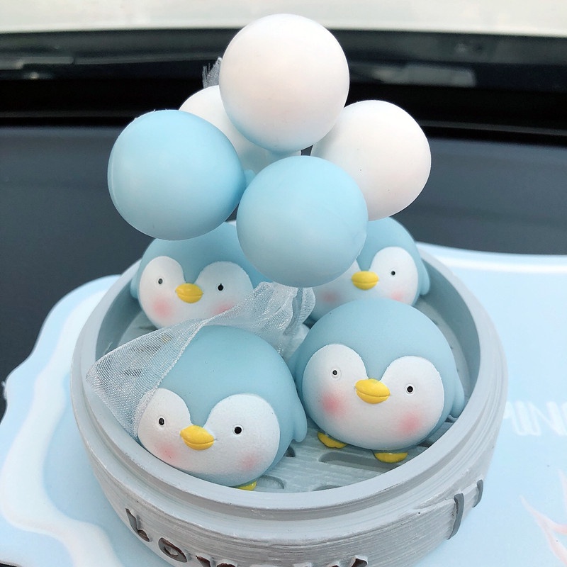 Mô Hình Decoroto Trang Trí Taplo Ô Tô Hình Chim Cánh Cụt Trang Trí Xe Hơi Bàn Làm Việc Bàn Học Phòng Khách Siêu Cute