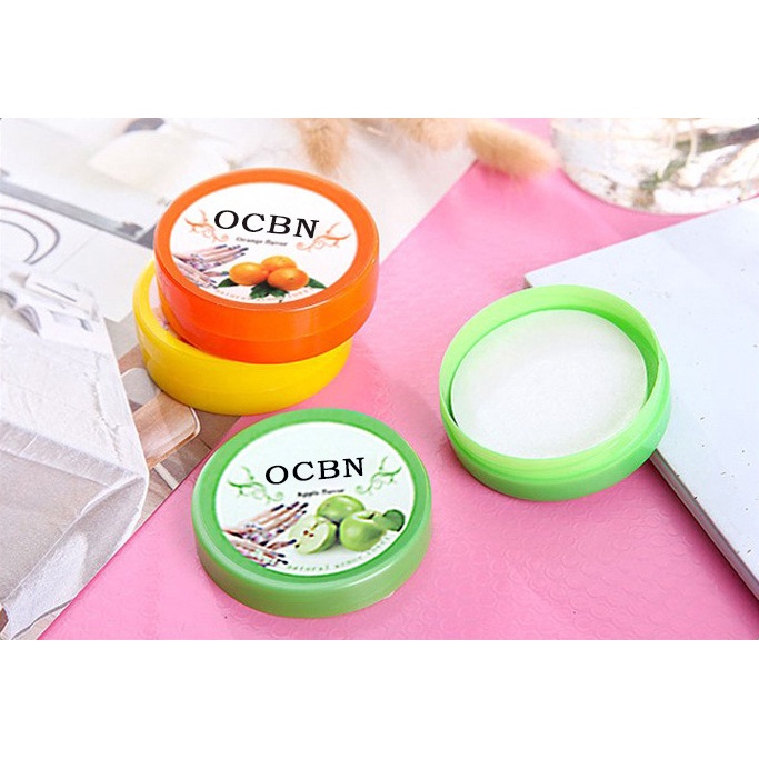 ( Chọn mùi ) Hộp 26 Miếng Tẩy Nước Sơn Móng Tay Thường OCBN Natural - Khăn giấy ướt tẩy sơn móng tay