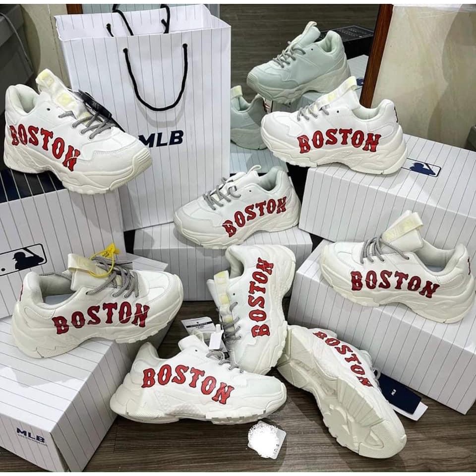 Giày thể thao nam nữ Boston - Giày thể thao trắng độn đế cao cổ tăng chiều cao, Sneaker trẻ trung, năng động đi học D19 | WebRaoVat - webraovat.net.vn