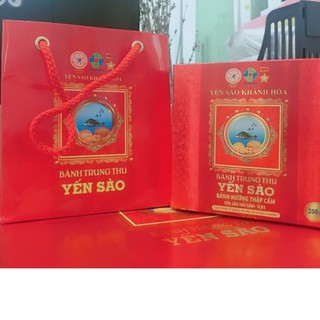Bánh trung thu yến sào khánh hoà⚡ CỰC HOT ⚡ bánh trung thu yến sào với nhiều loại nhân siêu ngon Hộp 200gr, 120gr