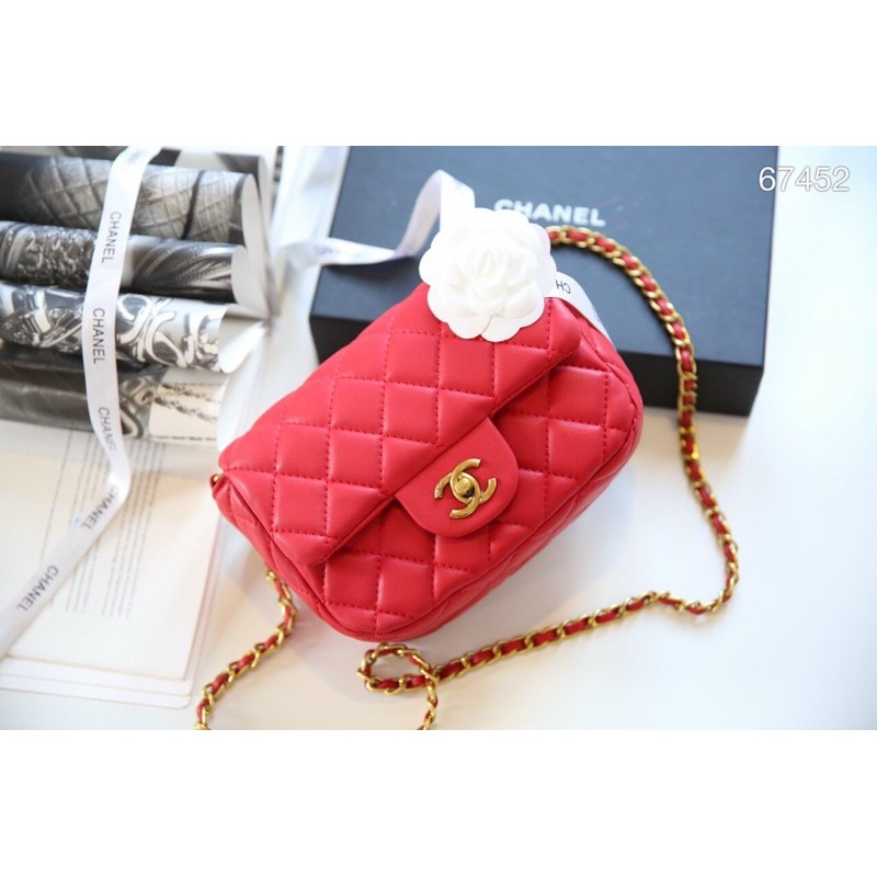 Túi đeo chéo cha.nel classic quả cầu mini