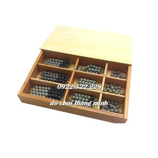 Bộ cườm màu xám đen - Giáo cụ Montessori