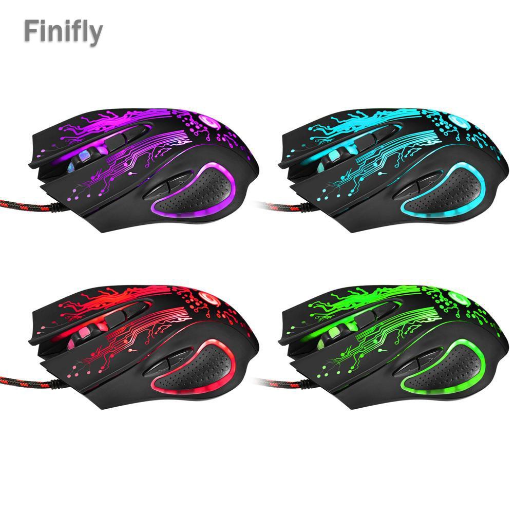 Chuột Quang Gaming Finifly 3200dpi Led 6d Dành Cho Game Thủ