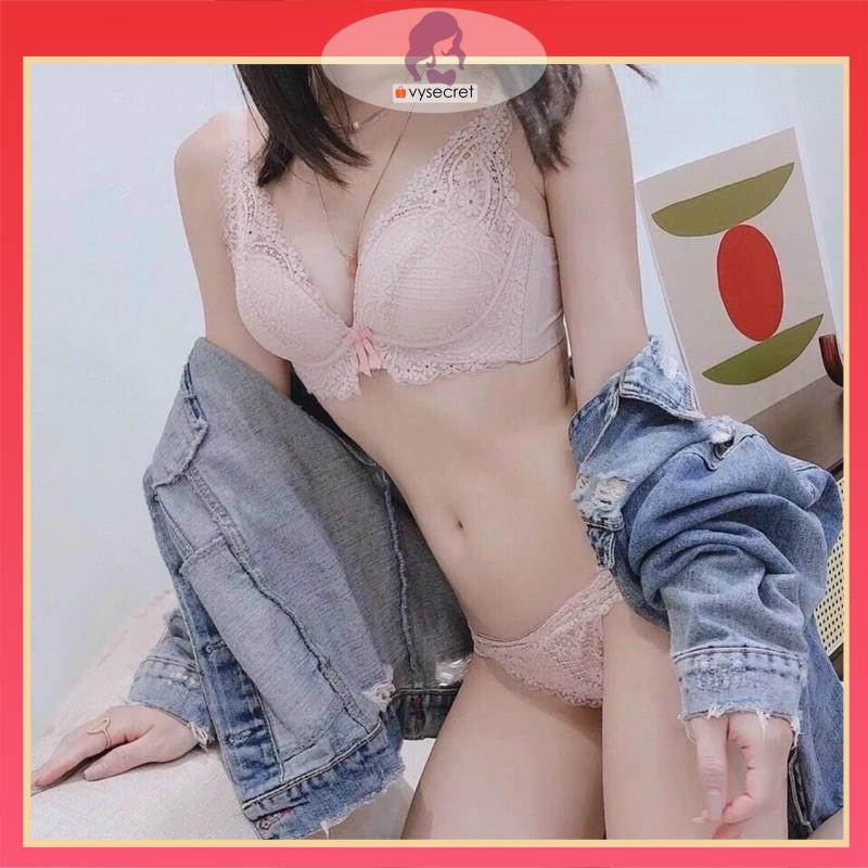 BỘ ĐỒ LÓT SIÊU NÂNG NGỰC 💥kèm quà tặng💥áo ngực chất cao su non thông hơi tạo khe,lên phom siêu đỉnh. | BigBuy360 - bigbuy360.vn