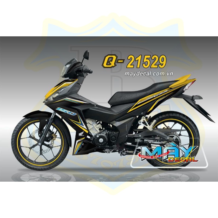 ( Quí khách vui lòng mang ra tiệm cho thợ dán ) Tem winner RS tổ ong đỏ đen