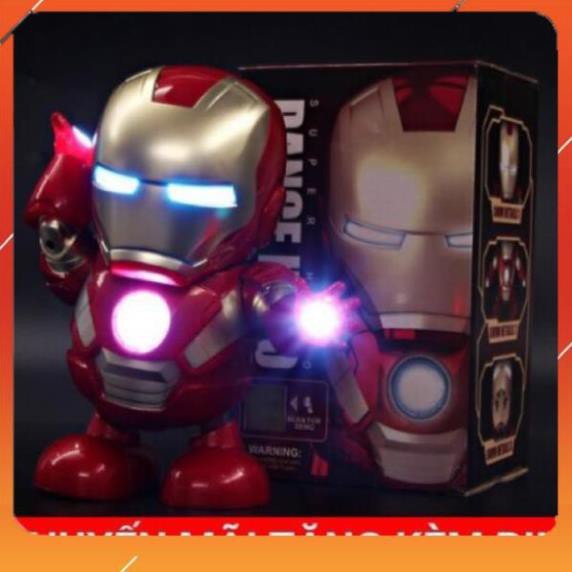 [Giá lẻ bằng giá sỉ] Đồ Chơi Siêu Nhân Iron Man loại đắt-Mở Mặt-Có Nhạc-Nhảy
