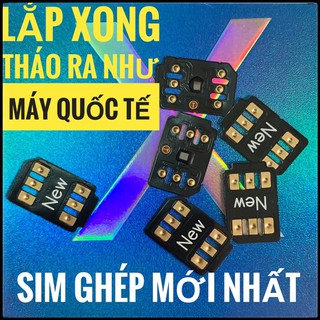 [ MÁY NHẬT ] Sim ghép thần thánh lắp iphone lock thành iphone quốc tế, lắp xong sim ghép tháo ra và đổi sim khác