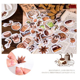 Bộ 45 Sticker Ly Cafe E115