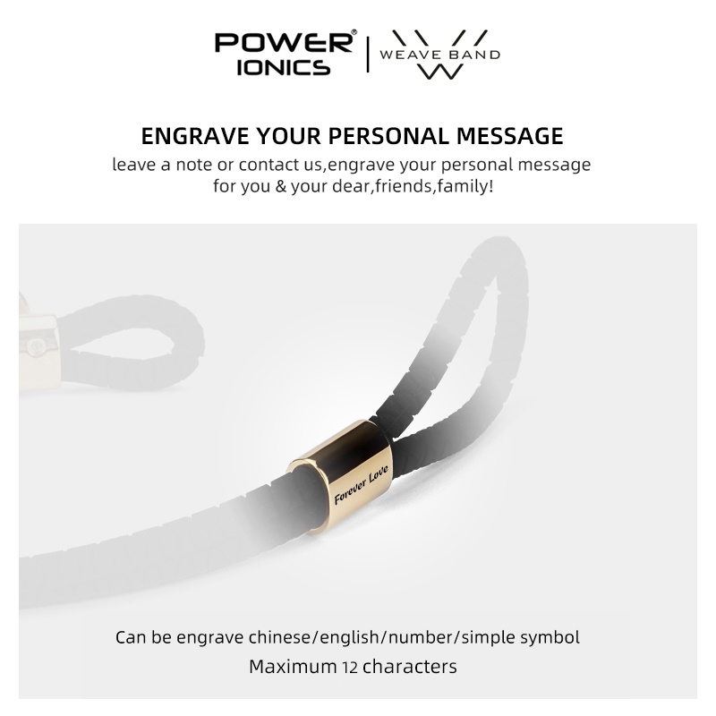 Vòng tay thể FDA chống thấm nước 3000Ions và germanium được chạm khắc thời trang 2022 cho nam và nữ