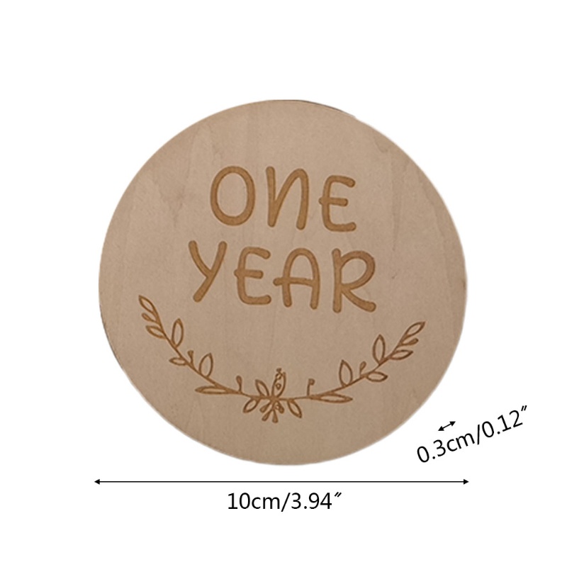 Set 12 Tấm Thẻ Ghi Âm Dùng Làm Đạo Cụ Chụp Ảnh Kỷ Niệm Theo Tháng Cho Bé Sơ Sinh