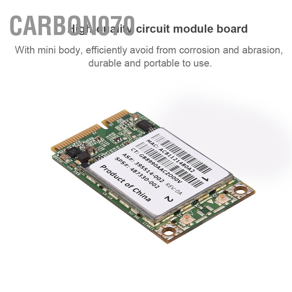 Hàng Sẵn Card WIFI Intel không dây mini PCI-E băng tần kép 2.4G + 5G chuyên nghiệp cho HP / MAC / DELL / Acer【Carbon070】