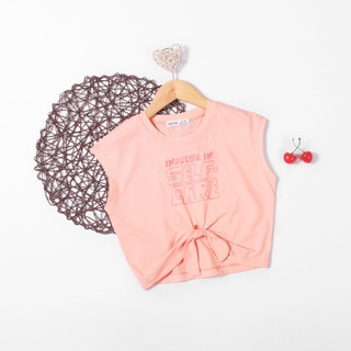2209.ÁO THUN CROPTOP CỘT NƠ CARE