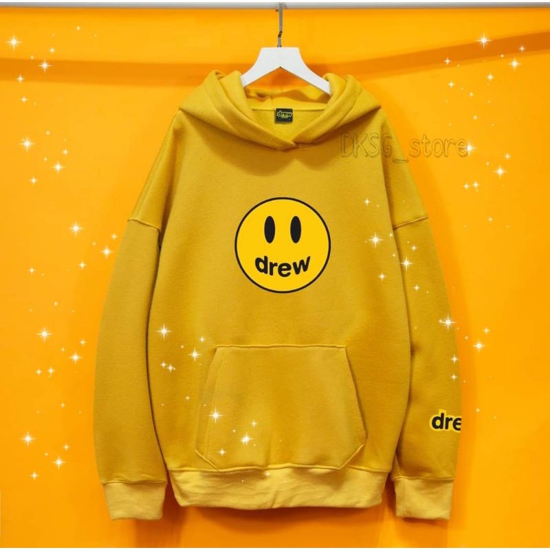 Áo Hoodie Drew Form Rộng , Chất Nỉ Bông Dày , Co Giãn 4 Chiều HD010 ( Kèm Hình Thật )