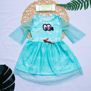 Váy xuất dư bé gái, đầm bé gái vnxk (8-22kg) thun 100% cotton cao cấp thoáng mát thấm hút tốt [Hình Thật]