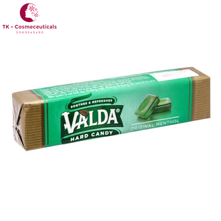 Kẹo Valda Pastilles Original Menthol Tinh Dầu Bạc Hà Giúp Thông Cổ, Mát Họng, Sảng Khoái - Gói 10 Viên Ngậm