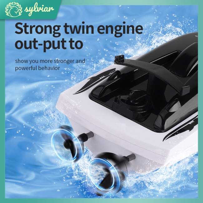 Thuyền Điều Khiển Từ Xa 2 Trong 1 Tốc Độ Cao 2.4g