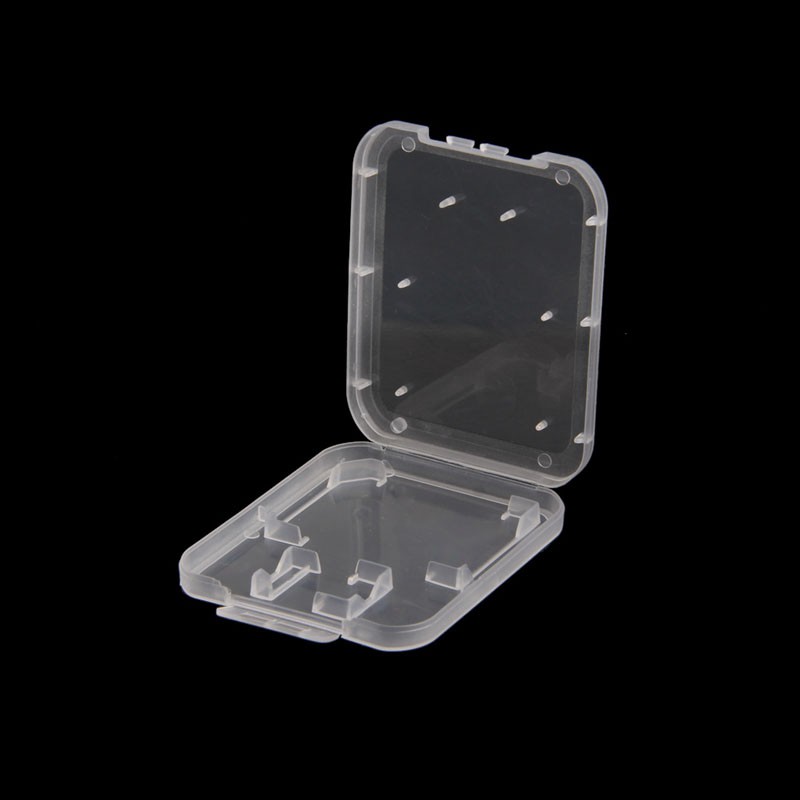 5PCS Plastic Transparent Standard SD SDHC Memory Card Case Holder Box Storage