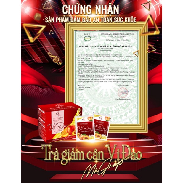 Trà giảm cân vị đào ( 1gói dùng thử)