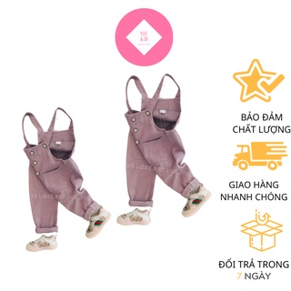 Quần yếm kaki cho bé , quần yếm kaki dài đáng yêu dành cho bé gái