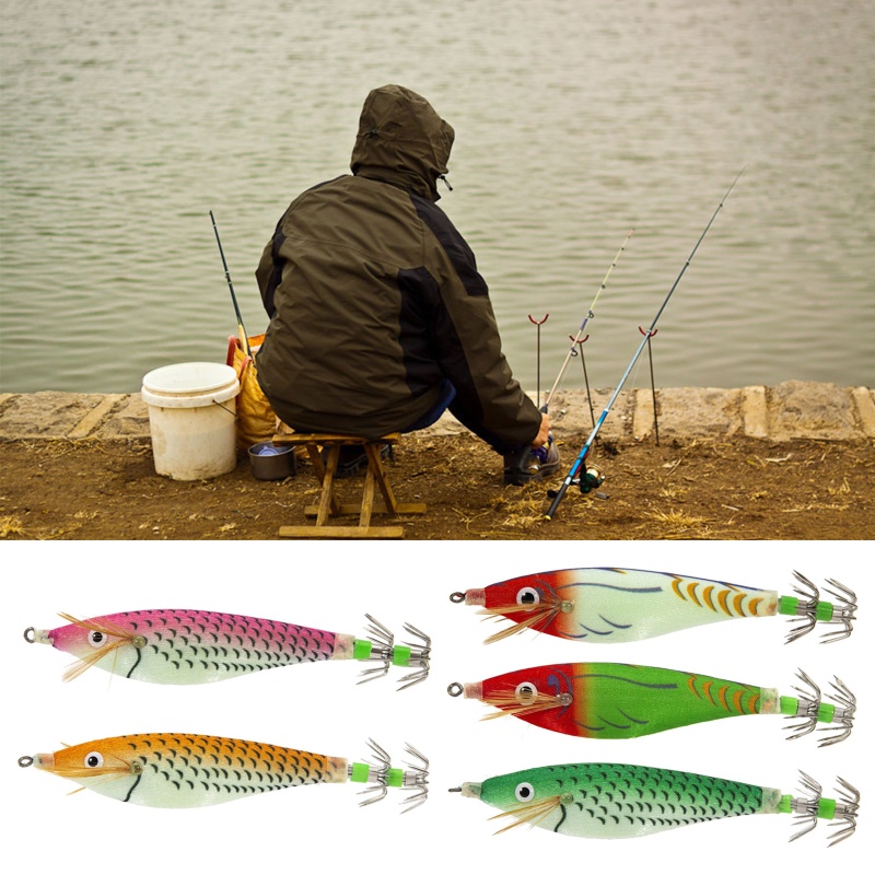 Mồi Câu Cá Giả Hình Tôm Kèm Lưỡi Câu