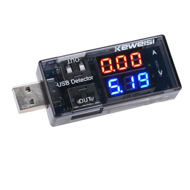 USB đo điện áp và dòng xả 20V 3A USB tester 20V/3A - Chính hãng KEWEISI