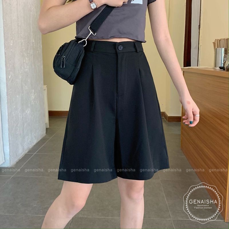 Quần Dài Lưng Cao Màu Trơn Kiểu Dáng Đơn Giản Thanh Lịch | BigBuy360 - bigbuy360.vn