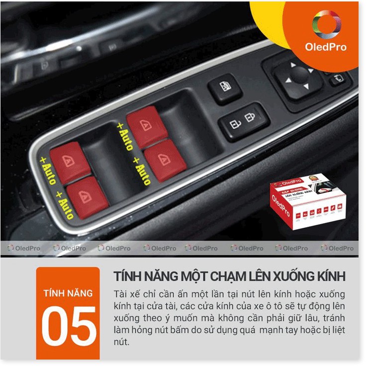 Bộ gập gương lên kính cho xe Toyota Rush 2018-2020 chính hãng OLEDPRO - Tặng 1xCam Lùi Siêu Nét ,1x vorcher của shop - T