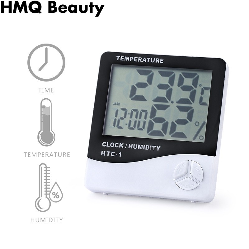 Độ ẩm và nhiệt độ lông mi HTC-1 Màn hình LCD kỹ thuật số
