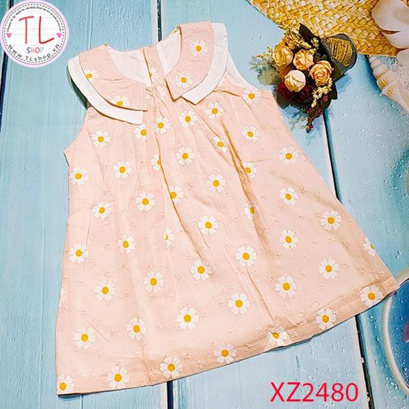 Thời trang trẻ em - Đầm cho bé hoa cúc nhỏ- Quần áo bé gái - Bộ bé gái