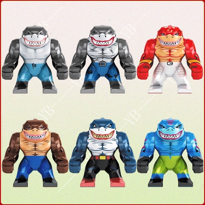 Mô Hình Đồ Chơi Lắp Ráp Nhân Vật Shark King nano
