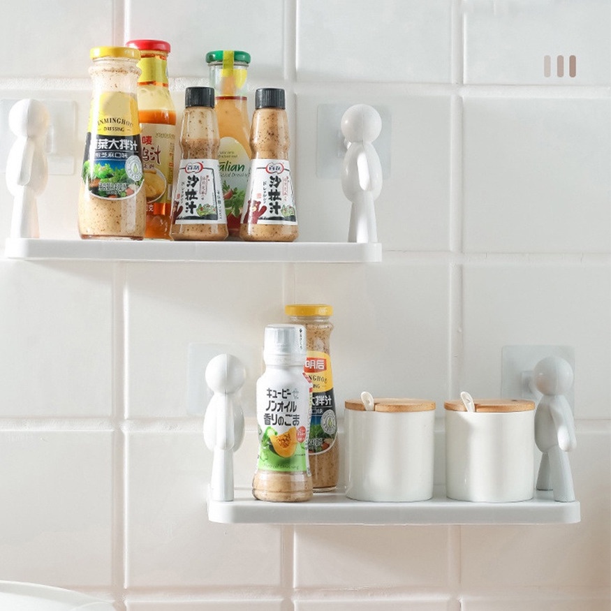 Kệ treo tường nhà tắm họa tiết người độc đáo sáng tạo Kệ đựng đồ nhà tắm để mỹ phẩm đồ dùng nhà bếp treo tường hình người sáng tạo- Giá treo tường hình nhân đa năng decor nhà